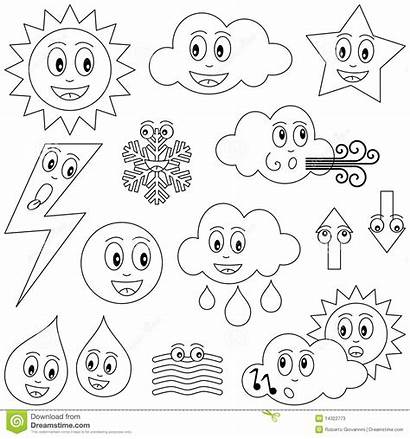 Weather Coloring Pages Preschool Sheets Characters Printable
