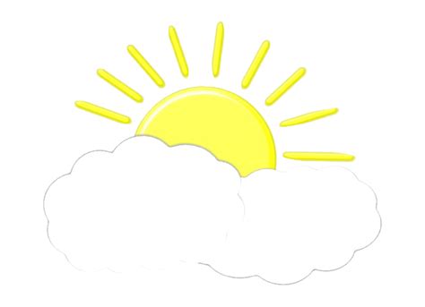 Sun And Clouds Clipart Png