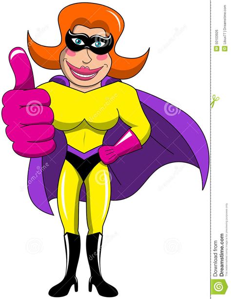Superhero Masked Woman Thumb Up Isolated Stock Vector Illustration Of Cool Brave 50103926