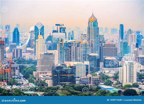 Bangkok Skyline Viewthailand Editorial Stock Photo Image Of