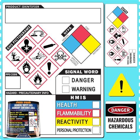 Amazon Havongki Upgraded GHS Labels Inches Roll Of Hazardous