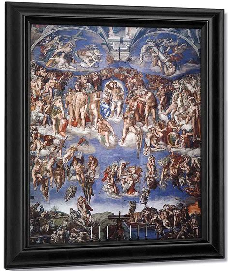 Last Judgment By Michelangelo Buonarroti Reproduction From Cutler Miles