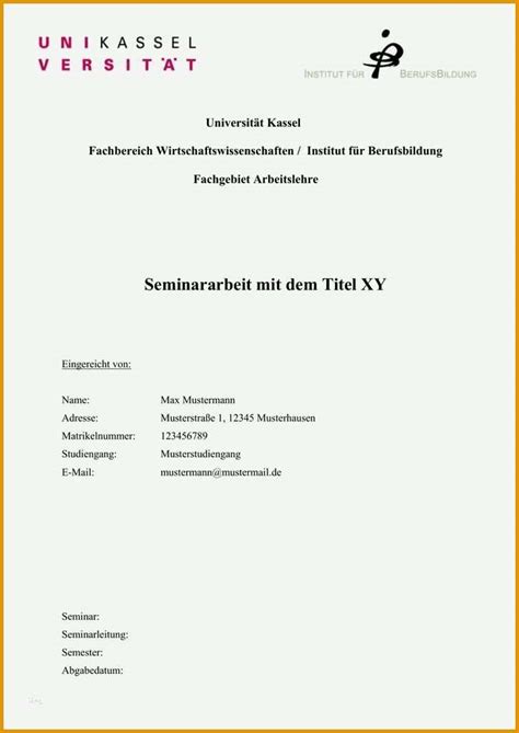 Maybe you would like to learn more about one of these? Beeindruckend 50 Best Deckblatt Hausarbeit Vorlage Word ...