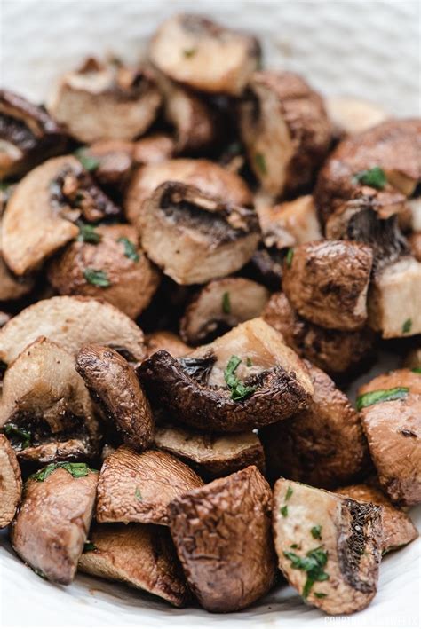 Air Fryer Mushrooms with Balsamic Vinegar - Courtney's Sweets