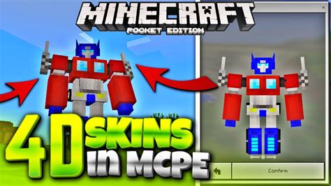 4d Skins In Mcpe Minecraft Pe How To Get 4d Skins Mcpe