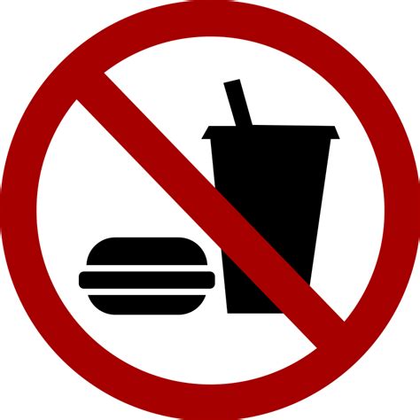 No Food Or Drink Sign Printable Clipart Best