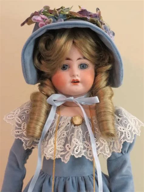 Antique 19and Ernst Heubach Dep 1900 012 Bisque Shoulder Head Doll Cloth Body 9999 Picclick
