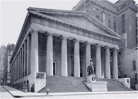 Vintage Images Of The Federal Hall New York