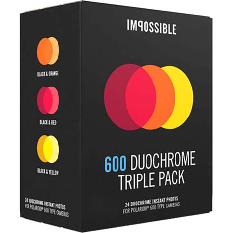 Impossible 600 Duochrome Triple Pack Of Instant Film 4621 Bandh