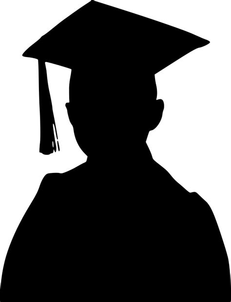 Graduation Boy Silhouette Openclipart