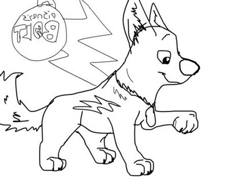 Explore 623989 free printable coloring pages for your kids and adults. Disney Bolt Drawing at GetDrawings | Free download