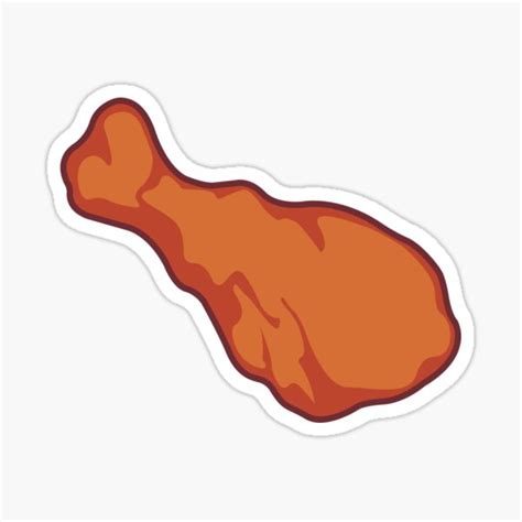 Chicken Wing Sticker For Sale By Freddylikeapple Redbubble