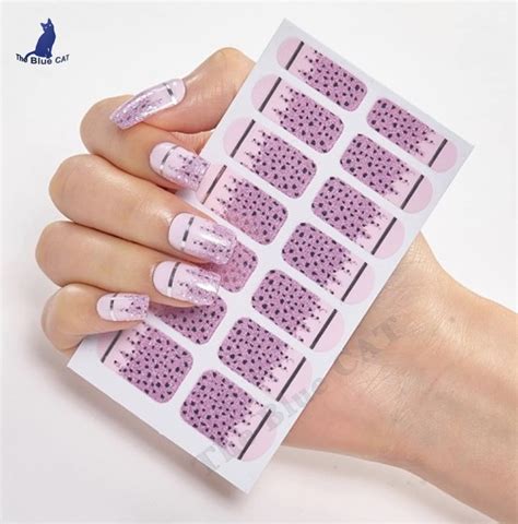 Nail Art Stickers Self Adhesive Diy Stylish Nail Wraps Full Etsy
