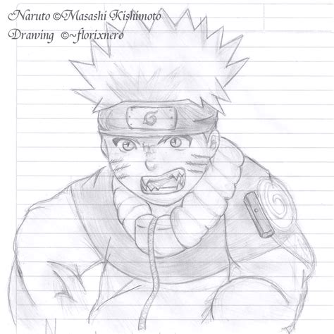 Angry Naruto Pencil Drawing By Hatake Flor On Deviantart