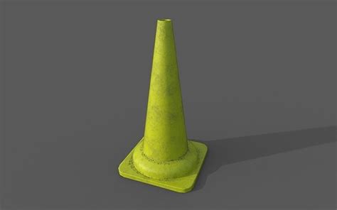 3d Model Traffic Cone Vr Ar Low Poly Cgtrader