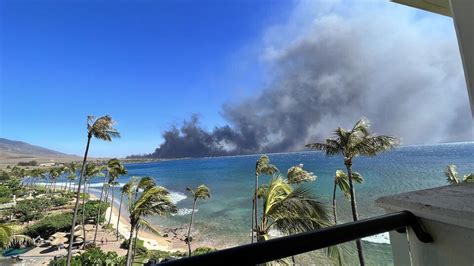 Coast Guard Joins Brush Fire Response In Lahaina Where Crews Continue