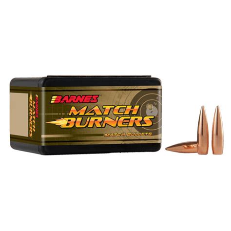 Bullseye North Barnes Match Burner Bullets 6mm Caliber 243 Diameter