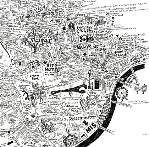 London Maps Check Out This Beautiful Hand Drawn Map Of The City Of