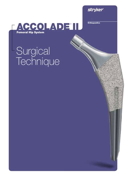 Accolade Ii Surgical Pdf Hip Surgery