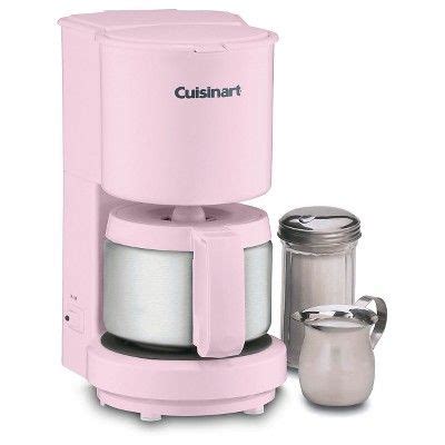 Then, fill the water chamber with equal parts white vinegar and water, and run a brew cycle. Cuisinart 4 Cup Coffee Maker - Pink Dcc-450PK, Doll Pink | Stainless steel coffee maker, Coffee ...
