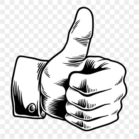 Thumbs Up Sticker Design Element Premium Png Sticker Rawpixel