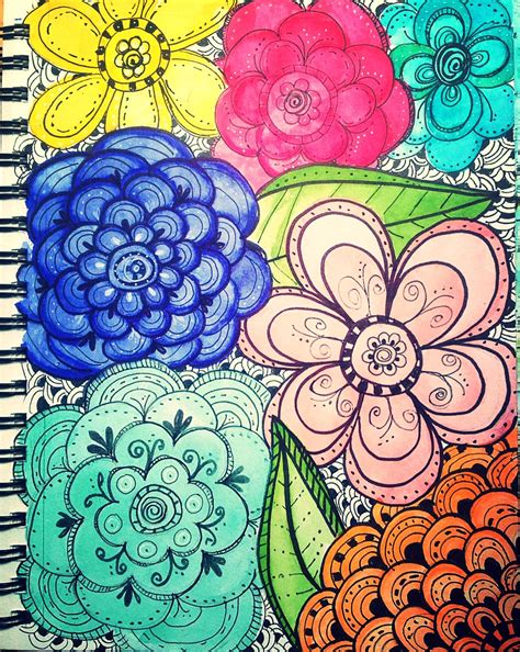 Pin On Oodles Of Flower Doodles