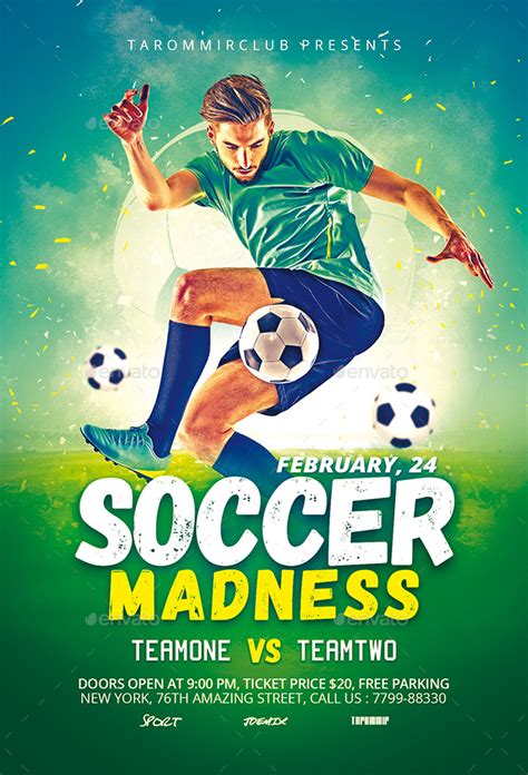 Soccer Madness Flyer By Tarommir Graphicriver