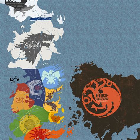 Los Siete Reinos Poniente Game Of Thrones