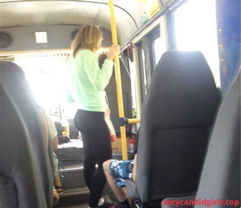 sexycandidgirls top skinny sexy girl with big booty bus candid item 1