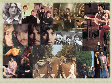 Classic Rock Collage The Beatles Entertainment Music Hd Desktop Wallpaper