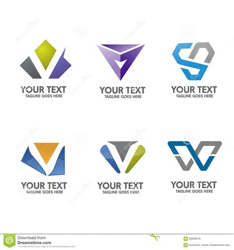 Letter V Logo Concept Vector Stock Vector Image 62936579