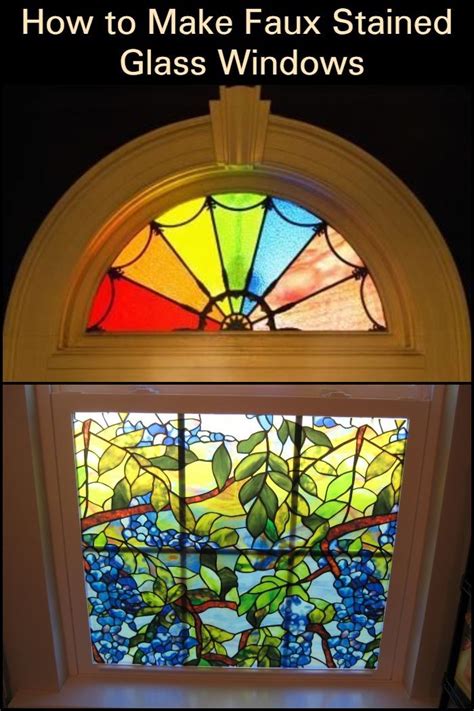 You'll be seeing tons of glass painting projects here soon, believe me. How to Make Faux Stained Glass Windows | Faux stained ...