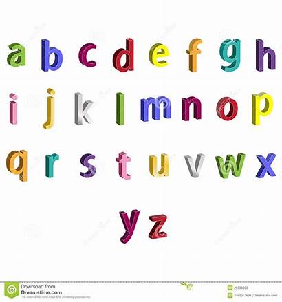 Letras Alphabet Letters Alfabet Lettere Colorful Pequenas