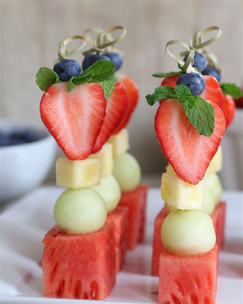 Chef Ani Fruit Kabobs With Pear Cream Recipe Fruit Kebabs Fruit