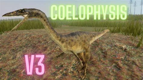 Coelophysis Remodel V3 Roblox Dinosaur World Youtube