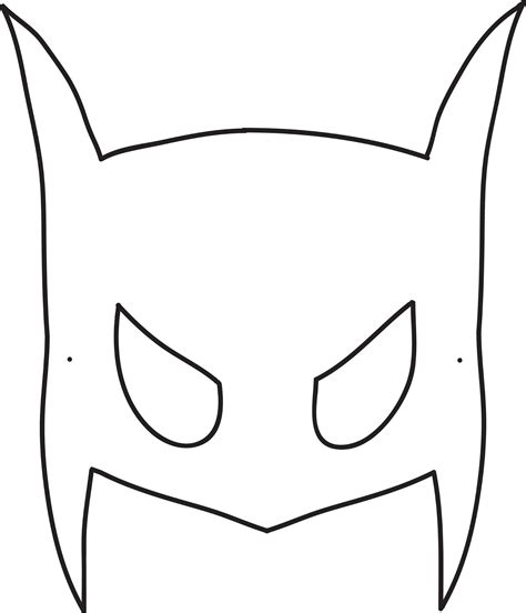 Free Printable Batman Mask Template