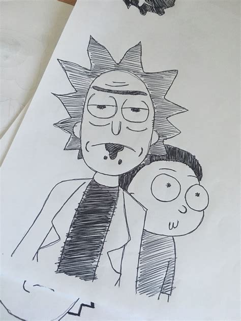 Rick and Morty!!!! | Desenhos fáceis, Desenhos aleatórios, Desenhos a