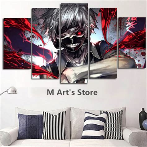 Piece Canvas Poster Cartoon Art Picture Anime Tokyo Ghoul Posters And