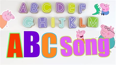 Abc Song Learn Abc Letters With Peppa Pig Alphabet Board Abc