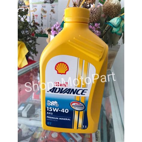 > product details > formerly with same product profile. 4T SHELL ADVANCE AX5 15W-40 1L API SL JASO MA 100% ...