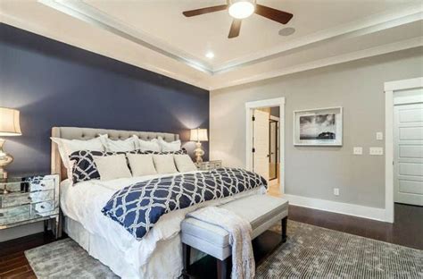 colors  compliment navy accent walls google search blue master