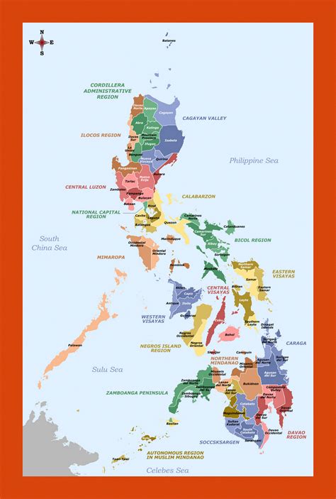 Provinces And Regions Map Of Philippines Maps Of Philippines Maps