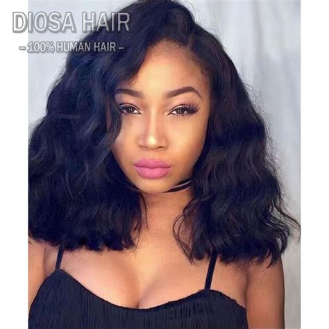 Mix and match the styles of your desire to get an this braided hairstyle for long bobs is similar to the tiara braid we presented earlier, just narrower and messier. Full Lace Human Hair Wigs Short Bob Wigs Wavy Brazilian ...
