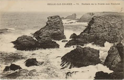 Cpa Ak Belle Ile En Mer Rochers De La Pointe Poulains France 1139394