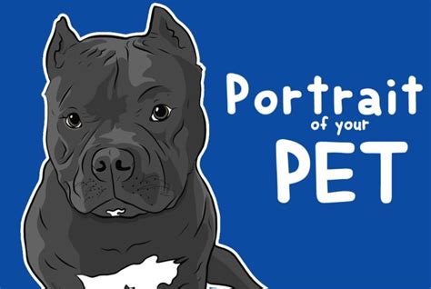 Digitally Draw A Portrait Drawing Of Your Pet By Danikger Fiverr