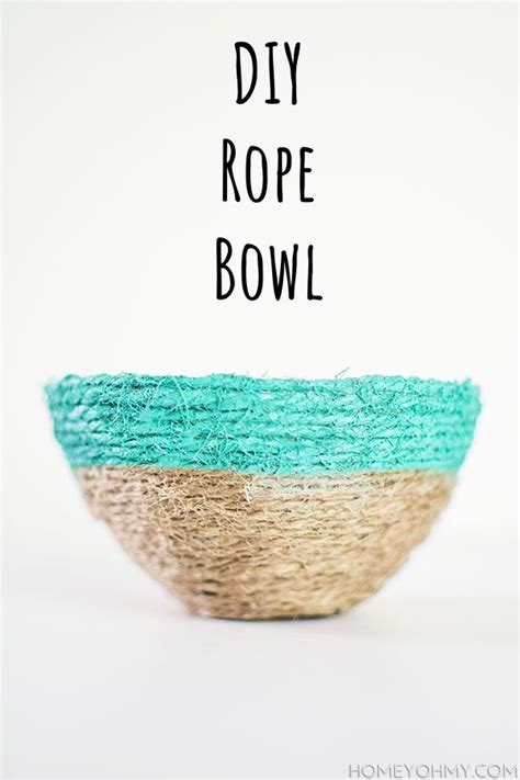 How To Make A Nautical Rope Bowl Diy Tutorial Diy Bowl How To Make