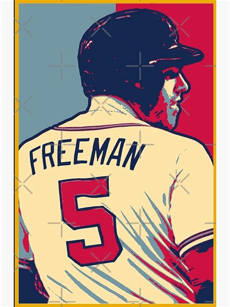 Freddie Freeman Artwork Poster For Sale By Oliverkunovski Redbubble