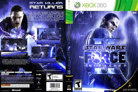 Star Wars The Force Unleashed Ii Xbox 360 Game Covers X360 En Front Swtheforceulii Thro Us