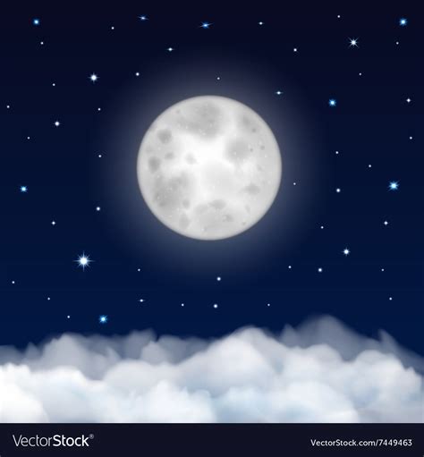 Background Of Night Sky Royalty Free Vector Image