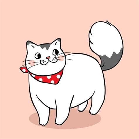 Cute Fat Cat Cartoon